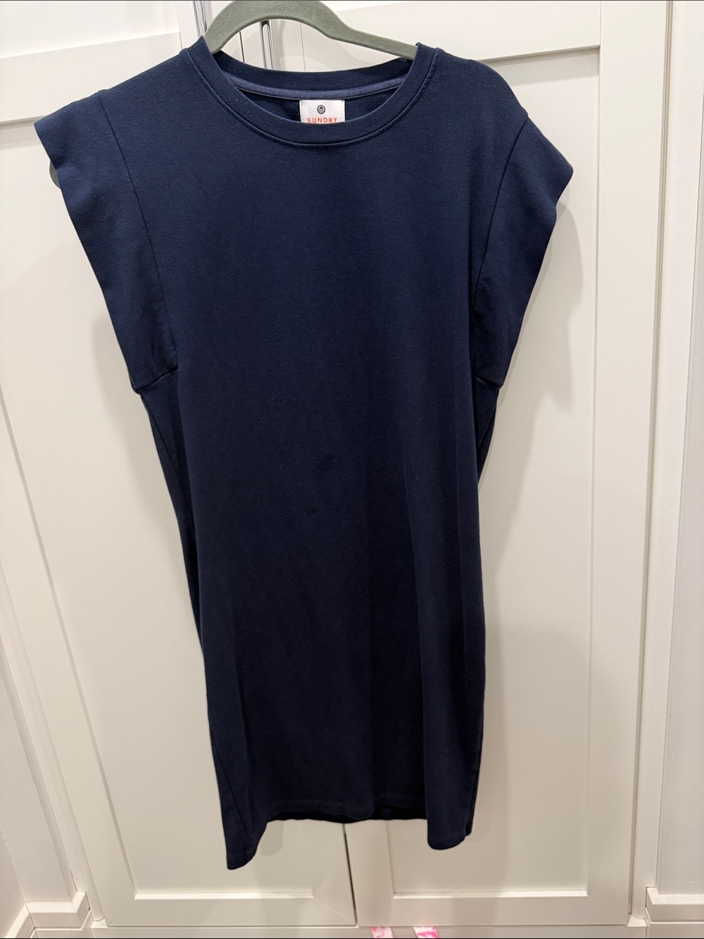 Navy cotton dress